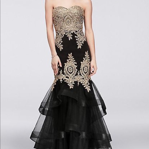 Emroidered Mermaid Gown